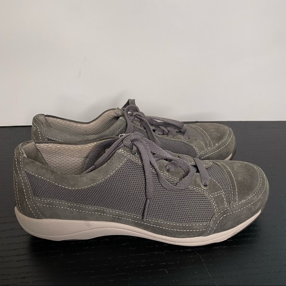 Dansko Women's Harmony Grey Suede Athletic Oxford gray size 37 6.5 7 shoes